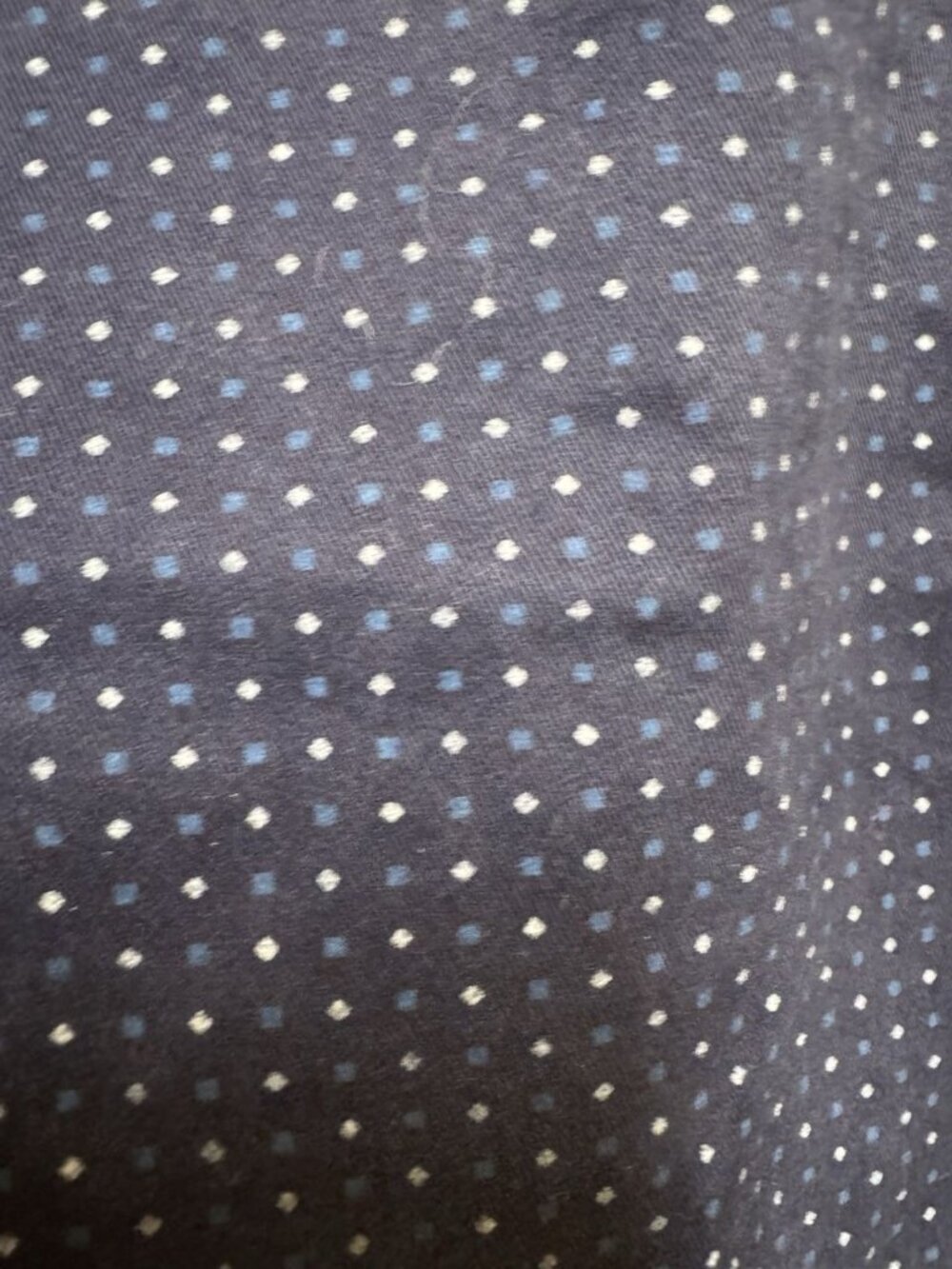 Michael Kors Men’s Navy Polka Dot Chino Shorts Size 32 Flat Front Stretch - Picture 5 of 5